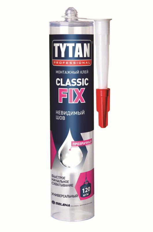 Монтажный клей Tytan Professional Classic Fix 310мл Монтажный клей Tytan Professional Classic Fix 310мл