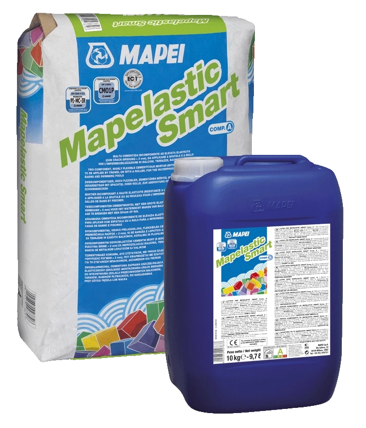Гидроизоляция двухкомпонентная в мешках MAPELASTIK 24кг+8л Гидроизоляция двухкомпонентная в мешках MAPELASTIK 24кг+8л