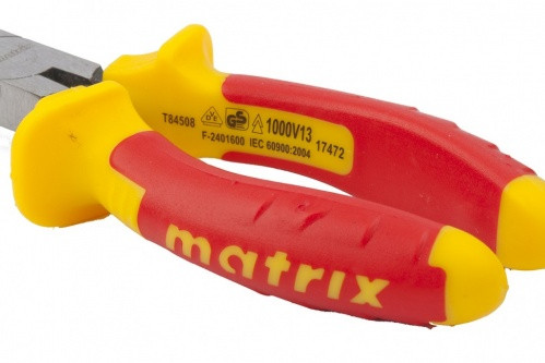 Длинногубцы изогнутые Insulated 160мм двухкомпонентные рукоятки MATRIX PROFESSIONAL Длинногубцы изогнутые Insulated 160мм двухкомпонентные рукоятки MATRIX PROFESSIONAL