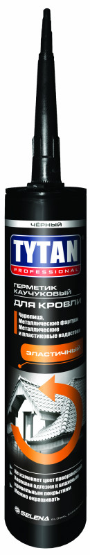Герметик каучуковый Tytan Professional для кровли бесцветный 310мл Герметик каучуковый Tytan Professional для кровли бесцветный 310мл