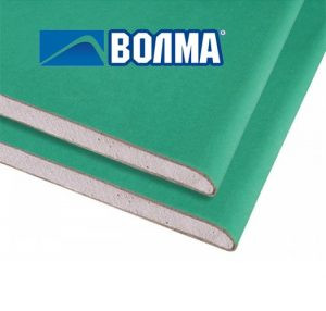 Гипсокартон влагостойкий ГКЛВ Волма 2500х1200х12,5мм Гипсокартон влагостойкий ГКЛВ Волма 2500х1200х12,5мм